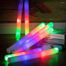 Party Decoration 1pcs Foam Glow Sticks Bulk With 3 Modes Colorful Flashing LED Light Stick In The Dark Supplies