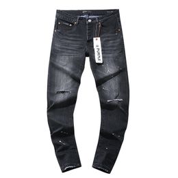 Mens Purple Jeans Designer Jeans Fashion Distressed Ripped Bikers Womens Denim cargo For Men Black Pants High Quality Fashion Mens Jeans 18