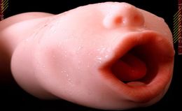 Deep Throat Blowjob Male Masturbator Artificial Realistic Mouth Soft Teeth Tongue Oral Sex Men Masturbation Cup Pussy Pocket Adult6014354