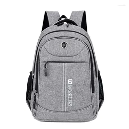 Backpack Crossten Men's Laptop Backpacks School Bag For Boys Teen Grey Oxford Waterproof Bagpack Male Large Capacity