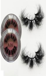 mink lashes Whole 25mm False Eyelashes 3D fake Lash custom Label Cosmetics Makeup Dramatic Long fluffy eyelash private logo9707888