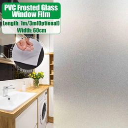 Window Stickers 1m/3m PVC Frosted Privacy Frost Home Bedroom Bathroom Glass Film Sticker