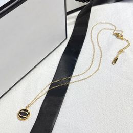 Letter Pendant Designer Necklace Brand Letter Jewelry Gold Plated Stainless Steel Necklaces Chain Wedding Party Birthday Gift Fashion Accessory