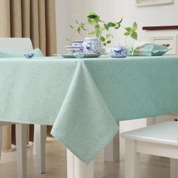 Table Cloth Pure Color Book Tablecloth Contracted And Contemporary Cotton Linen Fresh Rectangle_AN2294