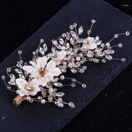 Hair Clips Crystal Pearl Clip Hairpin Headband For Women Party Rhinestone Bridal Wedding Accessories Jewellery Gift