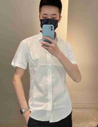 AAA Brbury Fashion Outfits T Shrits Mens Womens Summer New High Tees Tb Embroidered Letter Flip Collar ShirT for Casual ShorT Men