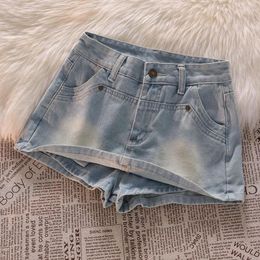 Women's Jeans Half-body Skirt Pants Female Thin Denim High-waisted Design Sense Niche Package Hip A Word Girl Anti-glare Short