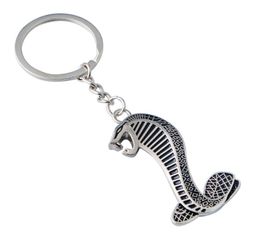 Creativity Metal Cobra Snake Emblem Badge Keychain Key Ring Car Keyring Interior Accessories4711489