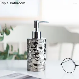 Liquid Soap Dispenser Silver Lotion Bottle Ceramics Toilet Shower Gel Shampoo Dispensing Wristband Hand Accessories