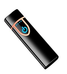 usb rechargeable Cigarette Lighter double side heater coil cigar lighter electrical touch control ignition fingerprint sensitive c2400780