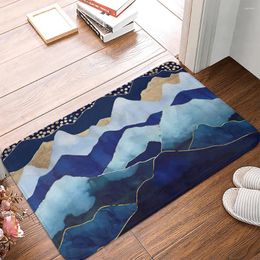 Carpets Blue Mountain Print Doormat Kitchen Carpet Entrance Door Mat Bathroom In The Bedroom Lounge Rug Home Decor Foot