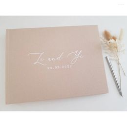 Party Supplies POLAROI Personalised Wedding Linen Po Guest Book | Custom Made With Spacers Scrap