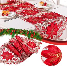 Table Cloth Neutral Decorations For Christmas Holly Luxury X Embroidered Inch Runner 70 15 Water Tablecloth