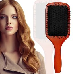 Air Cushion Airbag Hairdressing, Lotus Wood Comb, Straight Curly Hair Comb, Scalp, Solid Wood Massage Comb, Customizable Letteri
