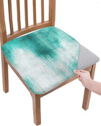 Chair Covers Abstract Modern Line Water Green Seat Cushion Stretch Dining Cover Slipcovers For Home El Banquet Living Room