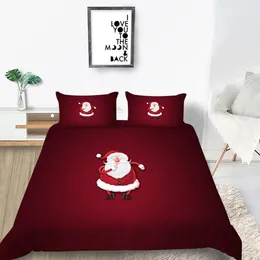 Bedding Sets Cartoon Lovely Santa Claus For Kids Baby Children Blanket Quilt Cover Duvet Set