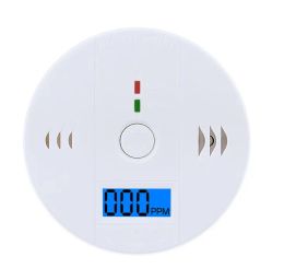 Analyzers CO Carbon Monoxide Tester Alarm Warning Sensor Detector Gas Fire Poisoning Detectors LCD Display Security Surveillance LL