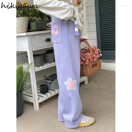Women's Pants Oversized Sweatpants Women Japanese Fashion Joggers 2024 Bottoms High Waist Straight Casual Embroidery Y2k Wide Leg