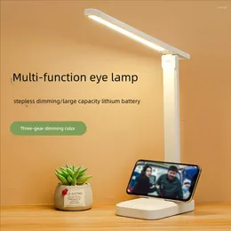 Table Lamps LED Desk Lamp Eye-care Students Study Reading Writing Homework Special Bedroom Bedside Can Be Rechargeable Plug Dormit