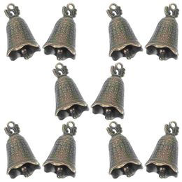 Party Supplies 10 Pcs Dragon Bell Accessories Wind Chime Decorative Hanging Bells Ornament During Festival Metal Charm Vintage Charms