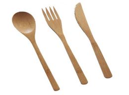 New Bamboo Cutlery Set Natural Bamboo Spoon Fork Knife Dinnerware Set Adult Japanese Style Bamboo Jam Cutlery8337816