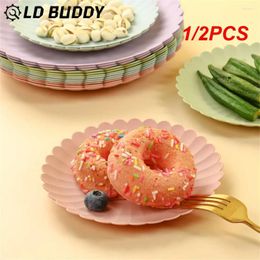 Plates 1/2PCS Table Family Dining Plate Good Toughness Spitting Bone Dish Not Easily Broken Small Disc Kitchen Bar