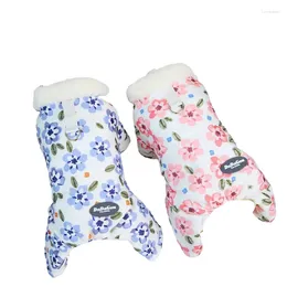 Dog Apparel Warm Costume Rompers Jumpsuit Winter Pet Clothes Poodle Bichon Frise Schnauzer Small Clothing Puppy Coat Outfits
