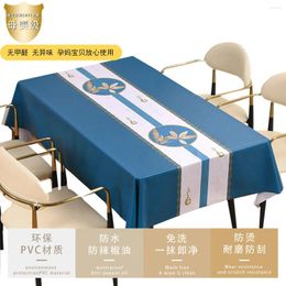 Table Cloth B149luxury And High-end Home Tablecloth PVC Waterproof Oil-proof Ins Style Rectangular Coffee
