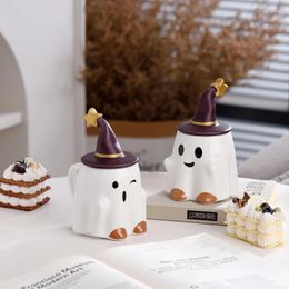 Mugs Easter Halloween Spirit Mug Creative Cartoon Fashion Ceramic Cup Cute Ghost Christmas High Temperature Resistant
