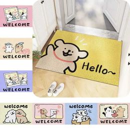 Carpet Cartoon puppy series anti slip mat easy to clean carpet wrinkle resistant durable door indoor laundry room entrance decorative washable H240514