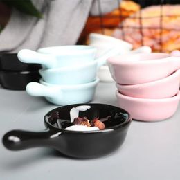 Plates Ceramic Handle Seasoning Dish Soy Sauce Vinegar Small With For Pouring Ingredients Japanese Tableware