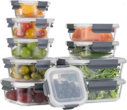 Take Out Containers Glass Food Storage With Airtight Lids Meal Prep For Lunch Container