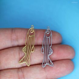 Pendant Necklaces 3pcs/lot Fish Zebrafish Charm For Jewelry Making Fit Stainless Steel Bracelet Necklace DIY Crafts Supplier