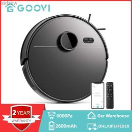 Robotic Vacuums GOOVI M30 LDS SLAM TOF robot vacuum cleaner with 6000Pa strong suction 2600mAh LiDAR system floor Ma selective area cleaning WX