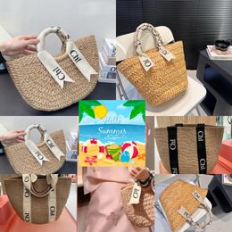 Popular Luxury Woody Bucket Bag Womens Colour Shopping Designer The Tote Bags Straw Crossbody Shoulder Handbag Waterproof Basket Luxurys Girls Briefcase