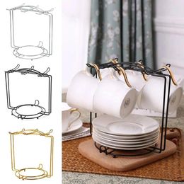 Kitchen Storage Dish Drain Rack Dinnerware Organizer Coffee Mug Holder Stand Tray Plate Drying Shelf Hanging Display