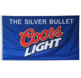 Coors Light Beer Label 3x5ft Flags 100D Polyester Banners Indoor Outdoor Vivid Colour High Quality With Two Brass Grommets2506788