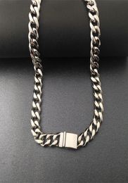 Necklaces Nice Mens Womens Cuban Link Necklace Hip Hop Stainless Steel Chain Curb Cuban9 11 13mm Band Width18inch30inch1187258