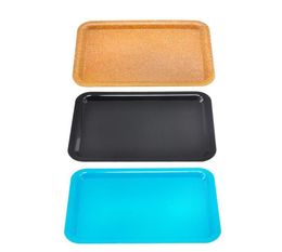 Rolling Tray Plastic Tobacco 18x12cm S Size Small Hand Roller Roll Tin Pure Colour Case Spice Cartoon Plate Smoking1137605