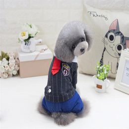 Dog Apparel Leisure Striped Polyester Clothing Costume Pet Clothes Autumn/Winter College Four-legged Trousers