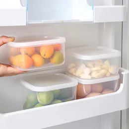 Storage Bottles Refrigerator Box Multi-specification Kitchen Rectangular Sealed Household Food Grade Transparent