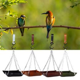 Other Bird Supplies Feeder Hummingbird For Outdoors Hanging With 4 Stainless Steel Iron Chains Leather S-shaped Hook