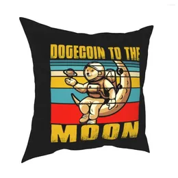 Pillow Dogecoin In The Moon Pillowcases Sofa Crypto Currency Mining Doge Case Cute Decor Cover