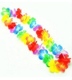 100pcslot Leis Flower Garlands HawaiianTropical Party Hen Night Fancy Dress Necklace5107111