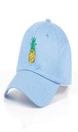 high quality Men Women Pineapple Dad Hat Baseball Cap Polo Style Unconstructed Fashion Unisex Dad Cap Cut Hats1750411
