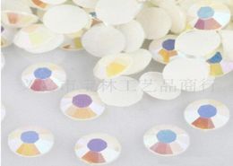 2000pcs 3MM Resin Jelly White AB Beads Flatback 14Facets Scrapbooking Embellishment Craft DIY1676166