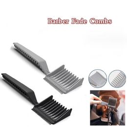 Men's Barber fade anti static Combs Clipper comb gradient comb Oil gradient comb positioning flat comb hairdressing styling tools