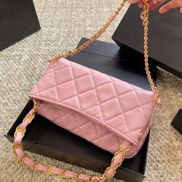 10A Fashion Tote Bag Designer Bag Crossbody Hobo Bag Pink Bags Shoulder Capacity Leather Diamond With Luxury Folding Lattice Large Hand Emnd