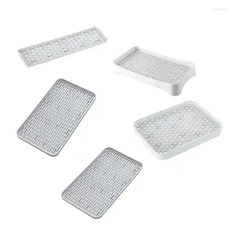 Tea Trays Plastic Tray Fruit Vegetable Drain Multifunctional Double-layer Mat Sponge Holder Soap Dispenser Kitchen Storage