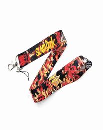 Japanese Anime Neck Straps lanyard Car Keychain ID Card Pass Gym Mobile Phone Key Ring Badge Holder Jewelry3242857